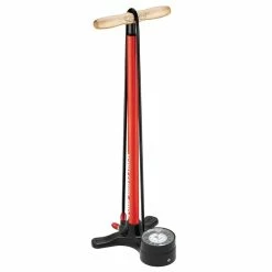 Pompe à Pied Lezyne Sport Floor Drive Analogique -Magasin de pompe à vélo sport floor drive rouge 700x700 1